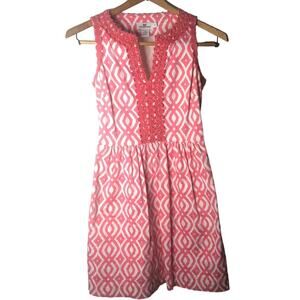 Vineyard Vines Dress size 0 Sleeveless pink white florals